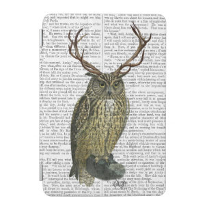 Owl with Antlers plain 2 iPad Mini Cover