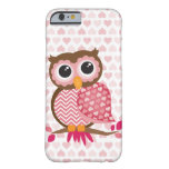 Owl With Hearts Barely There Iphone 6 Case at Zazzle