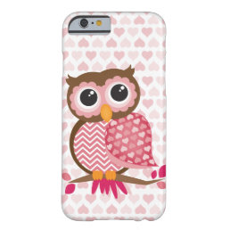 Owl With Hearts Barely There iPhone 6 Case