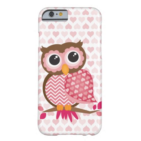 Owl With Hearts Barely There Iphone 6 Case