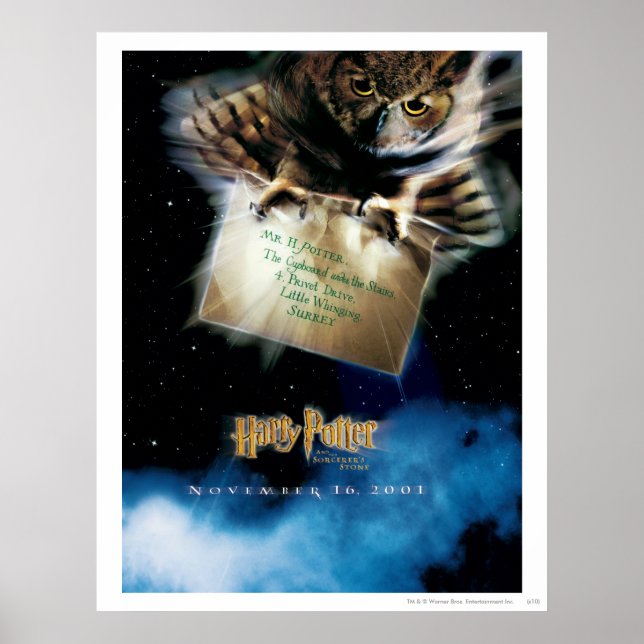 Owl with Letter Movie Poster (Front)