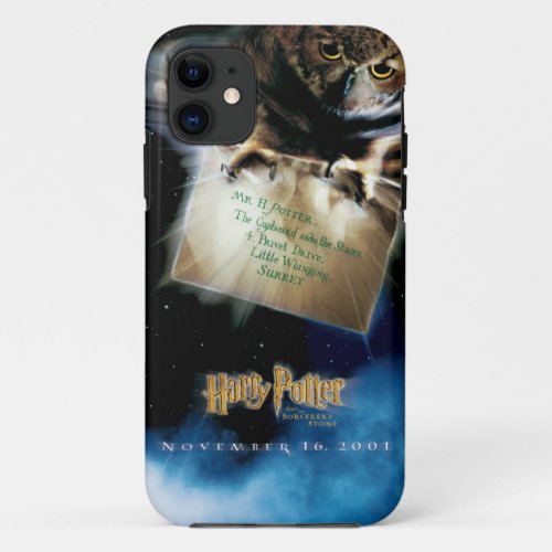 Owl with Letter Movie Poster iPhone 11 Case