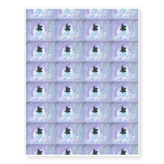 Owl With Mail Temporary Tatoos Tattoos (Front)