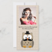 Owl with Mustache and Hat (Front)
