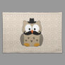Owl with Mustache and Hat Placemat