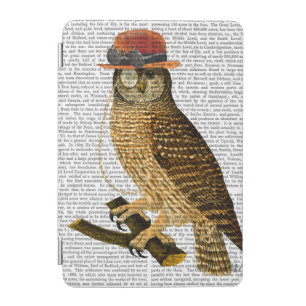 Owl with Steampunk Style Bowler Hat iPad Mini Cover