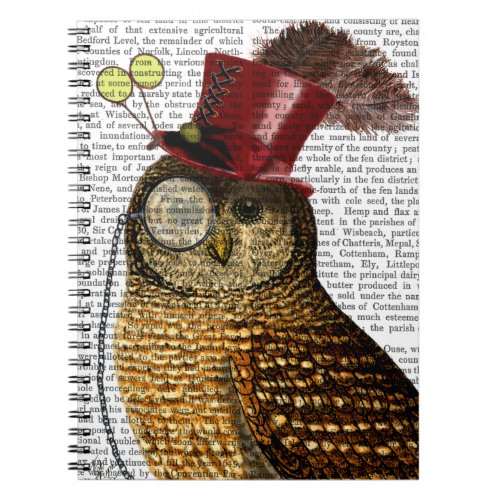 Owl With Top Hat 3 Notebook