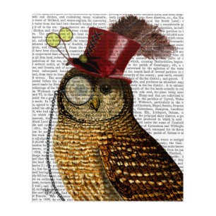 Owl With Top Hat Acrylic Print