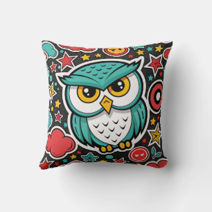 Owl wonders throw pillow