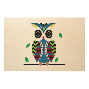 owl wood wall art