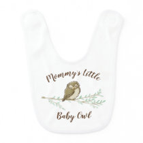 Owl Woodland Animal Baby Shower Baby Bib
