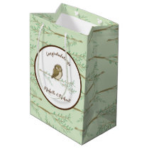Owl Woodland Animal Baby Shower Medium Gift Bag