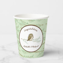Owl Woodland Animal Baby Shower Paper Cups