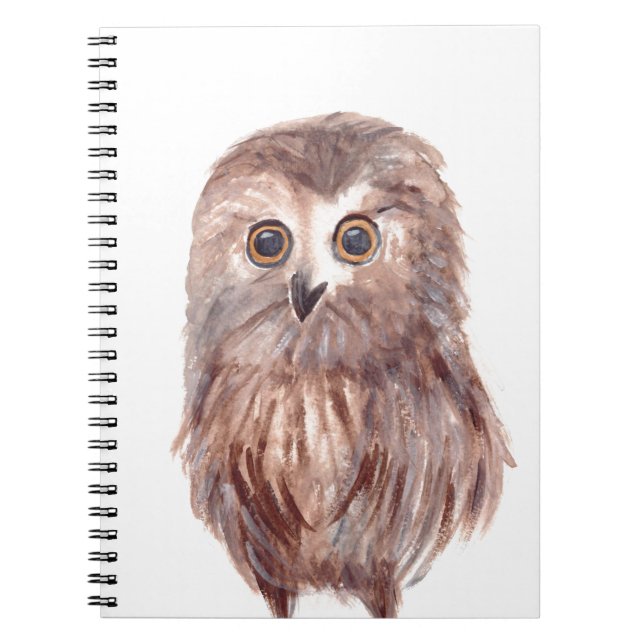 Owl woodland bird notebook (Front)