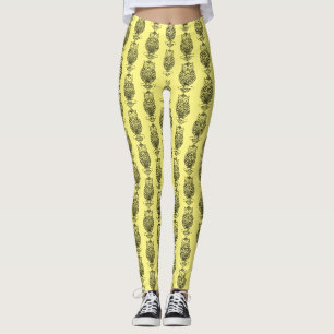Owl (yellow) - Leggings