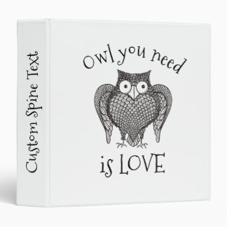 Owl you Need 3 Ring Binder