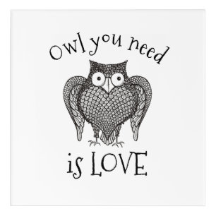 Owl you Need Acrylic Print