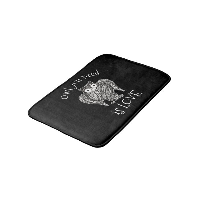 Owl you Need Bathroom Mat (Angled)