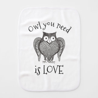 Owl you Need Burp Cloth
