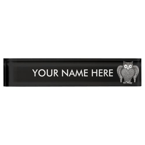 Owl you Need Desk Name Plate