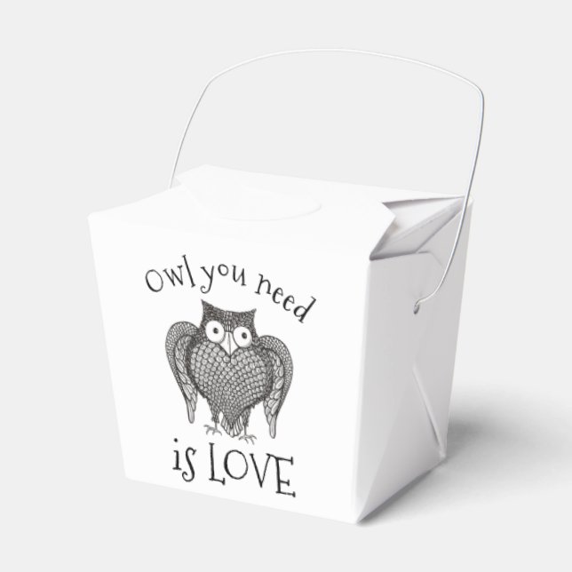 Owl you Need Favor Boxes (Front Side)