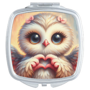 Owl You Need is Love Compact Mirror