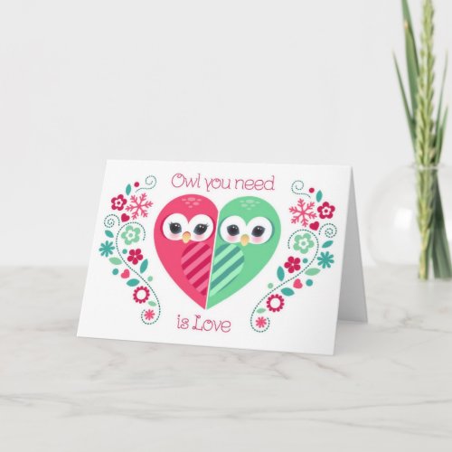 Owl you need is Love Holiday Card