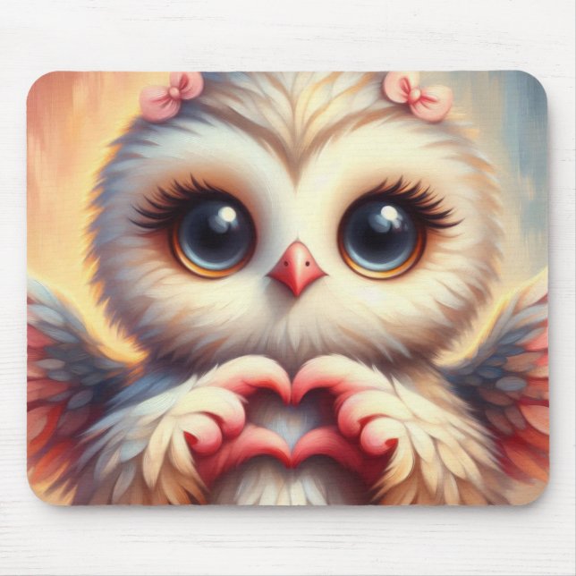 Owl You Need is Love Mouse Pad (Front)
