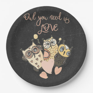Owl you need is LOVE Paper Plates