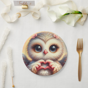 Owl You Need is Love Paper Plates