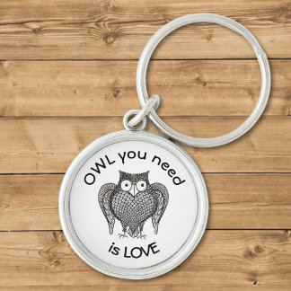 Owl you Need Keychain