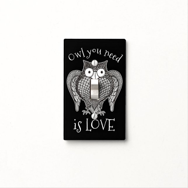 Owl you Need Light Switch Cover (In Situ)
