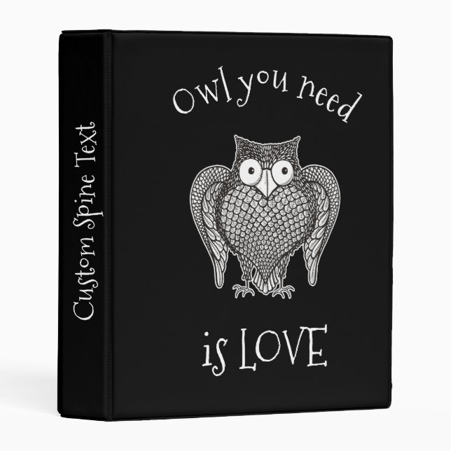 Owl you Need Mini Binder (Front/Spine)