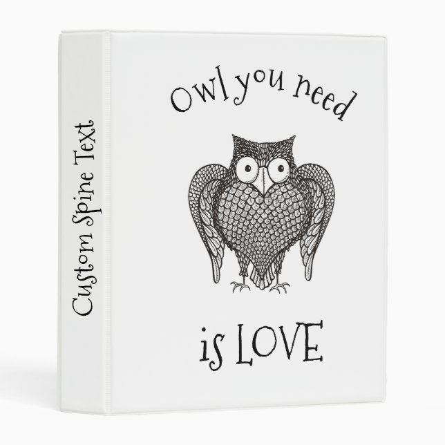 Owl you Need Mini Binder (Front/Spine)