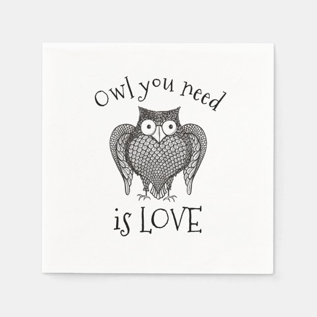 Owl you Need Paper Napkins (Front)