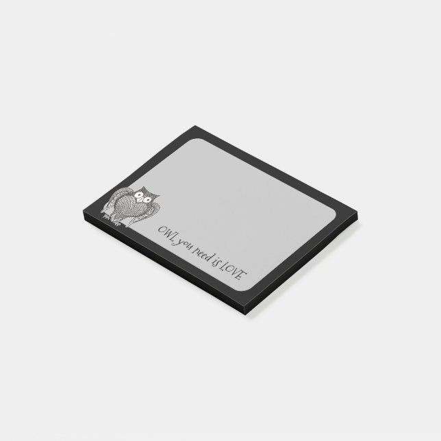 Owl you Need Post-it Notes (Angled)