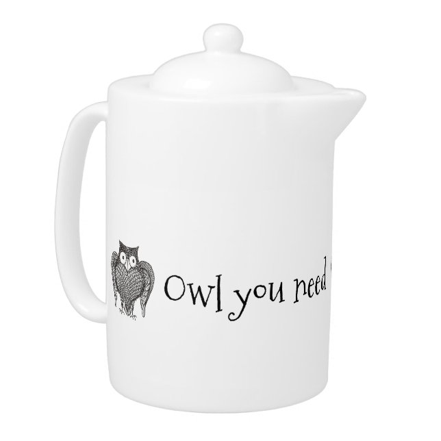 Owl you Need Teapot (Left)