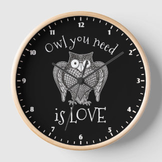 Owl you Need Wall Clock