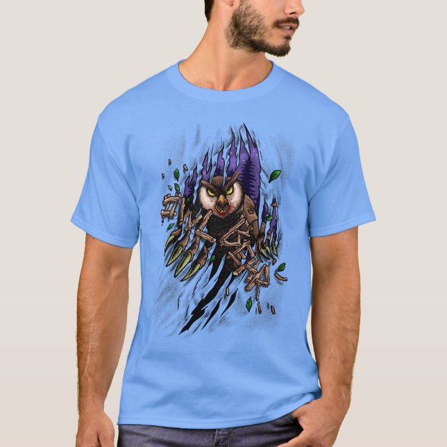 Owlbear Odyssey: Roaring through the Realm of Fant T-Shirt (Front)