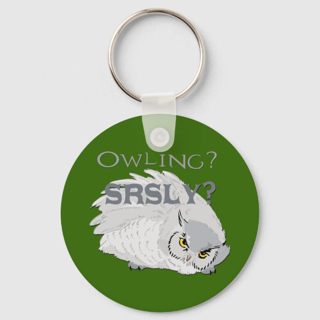 Owling Seriously Keychain (Front)