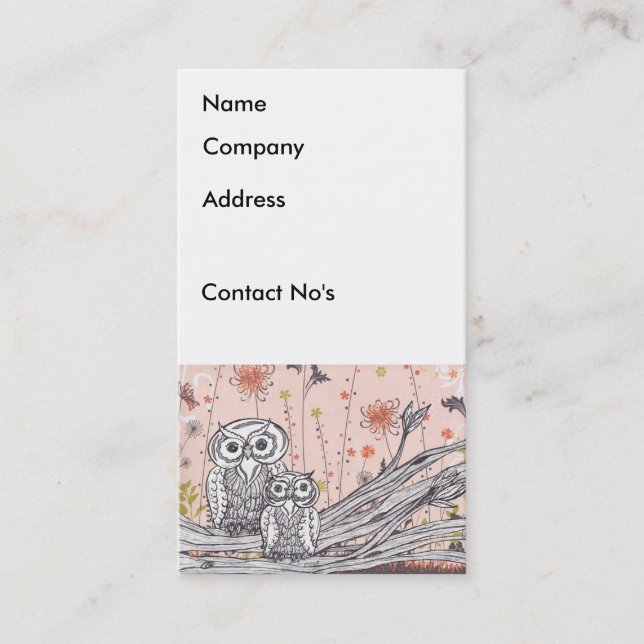 Owls 15 Business Cards (Front)