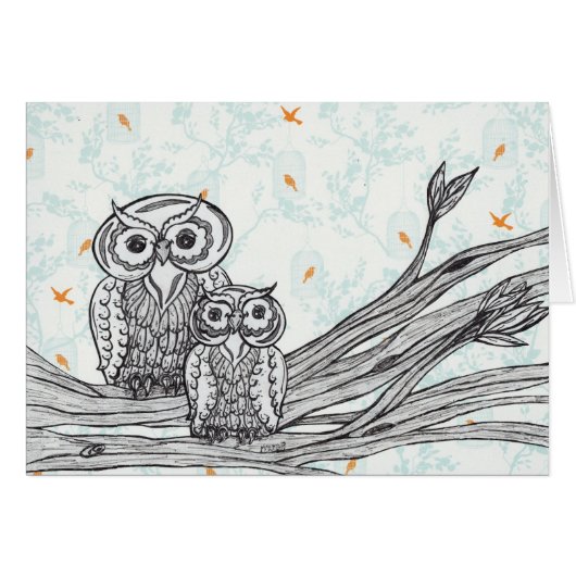 Owls 25 cards (Front Horizontal)