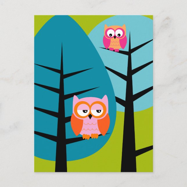 owls 4 Postcard (Front)