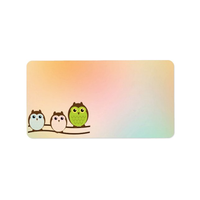 Owls Address Label (Front)