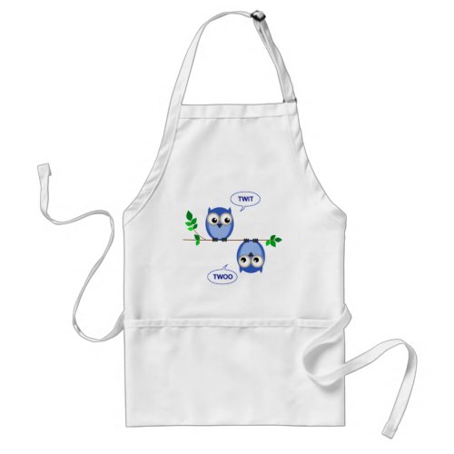 Owls Adult Apron