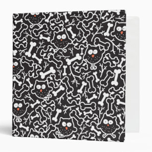 Owls and bones 3 ring binder