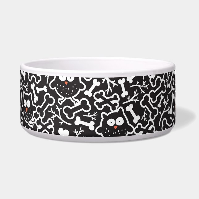 Owls and bones bowl (Front)