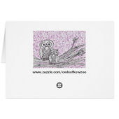 Owls and Butterflies Cards (Back Horizontal)
