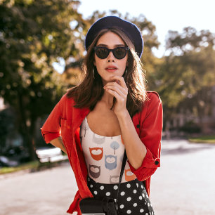 Owls and leaves tank top