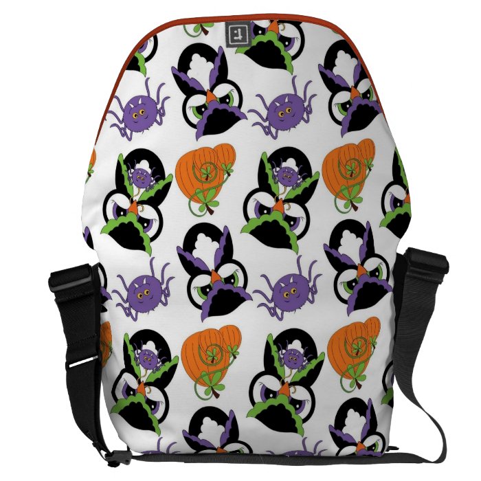 Owls and Pumpkins and Spiders Messenger Bag